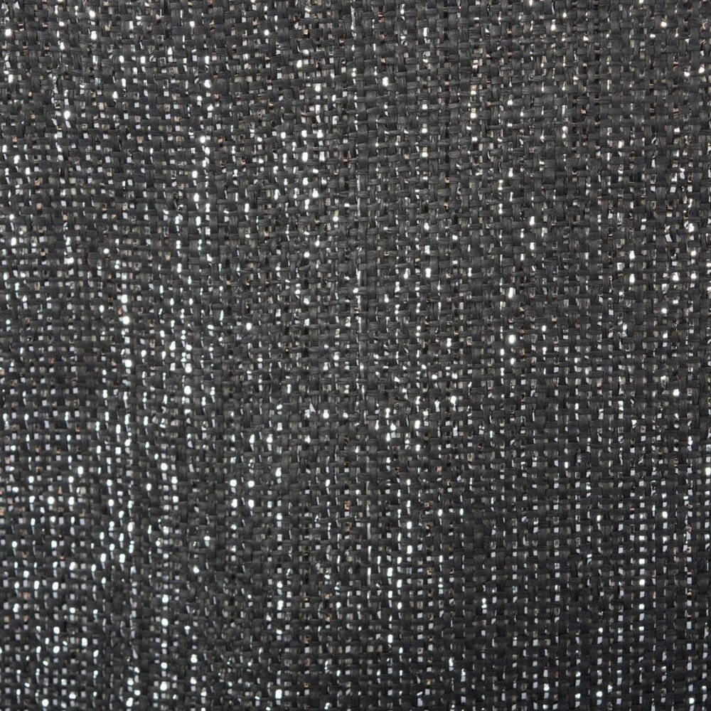 PAPER BIN LUREX BLACK/SILVER RECTANGLE MEDIUM 15x10x12 - Picture 3 of 3